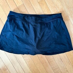 LANDS’ END Size 16W Black Swimsuit Skirt